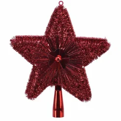 KAEMINGK Cimier de sapin Etoile Rouge Clearance