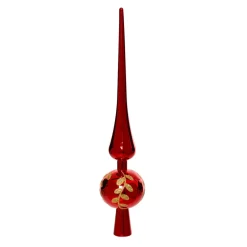 KAEMINGK Cimier de sapin Feuille pailletée Rouge Outlet