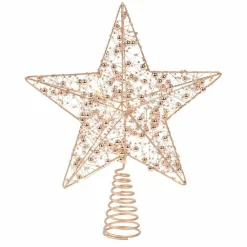 KAEMINGK Cimier de sapin lumineux Angie et blanc chaud Or Clearance