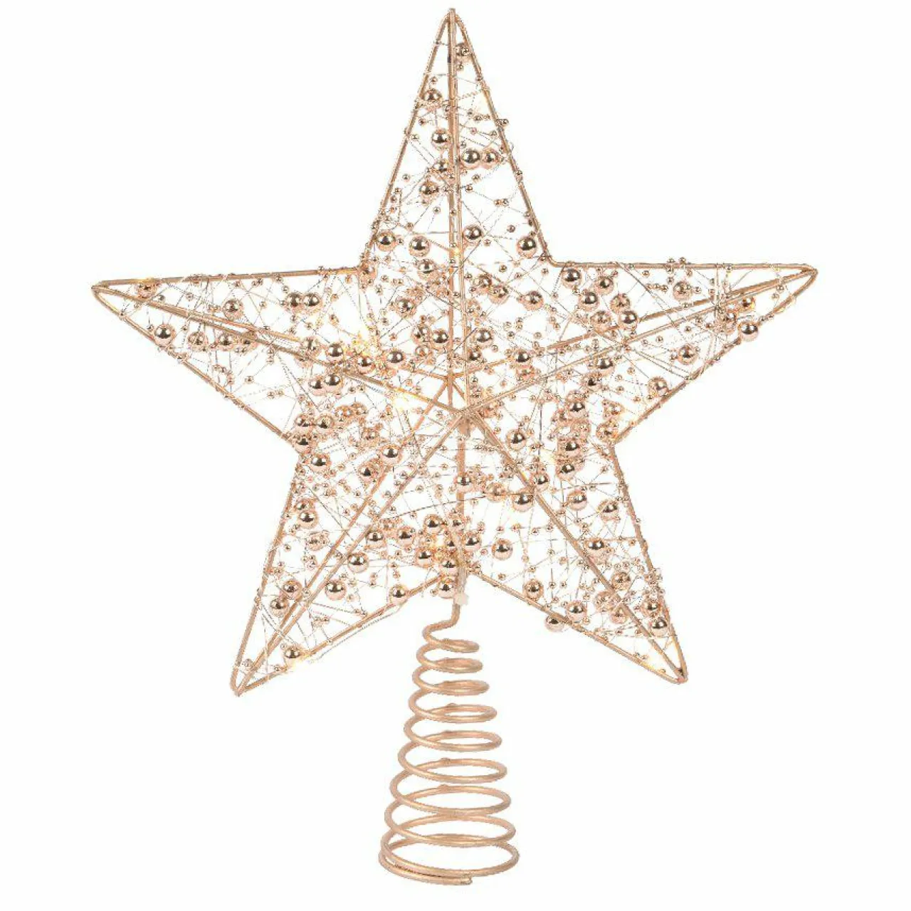 KAEMINGK Cimier de sapin lumineux Angie et blanc chaud Or Clearance
