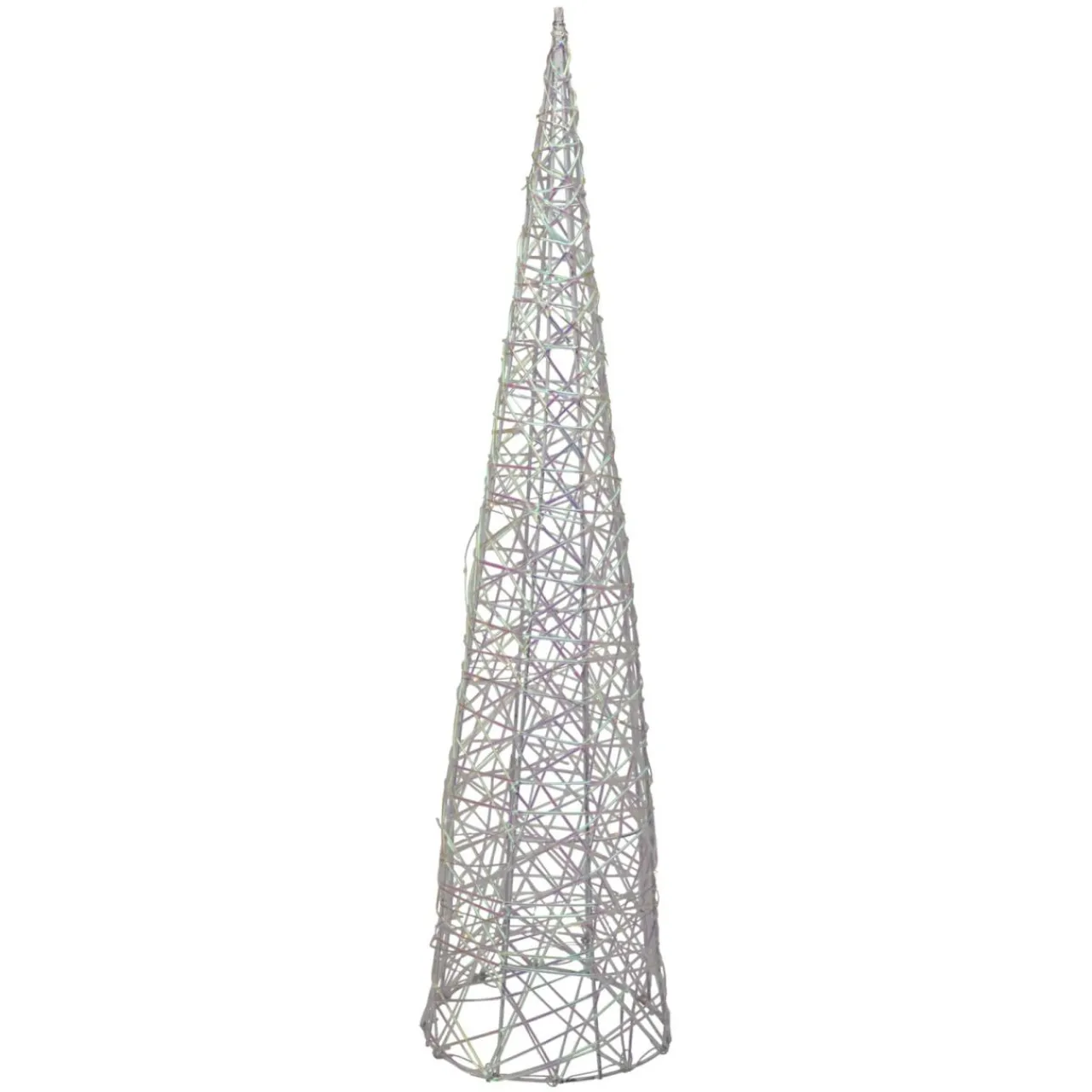 KOOPMAN Cône lumineux sur piles 40 micro LED (H80 cm) Éclats Blanc chaud Online