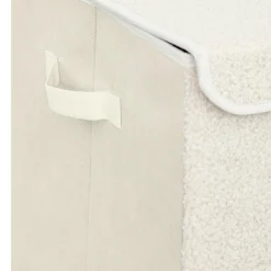 Atmosphera cru017dateur d'intu017drieur for kids Coffre de rangement pliable enfant bouclette (36 x 57 cm) Yuma Blanc
