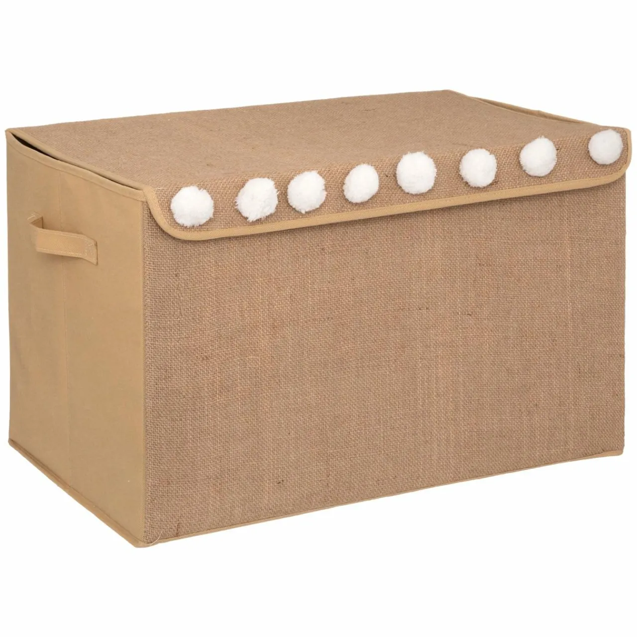 Atmosphera createur d'interieur for kids Coffre à jouets enfant jute pliant (57 x 36 cm) Elio Marron Best