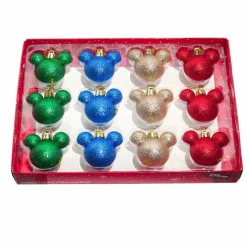 CHRISTMAS INSPIRATIONS Coffret de 12 boules de Noël (D30 mm) mini Mickey Multicolore Outlet