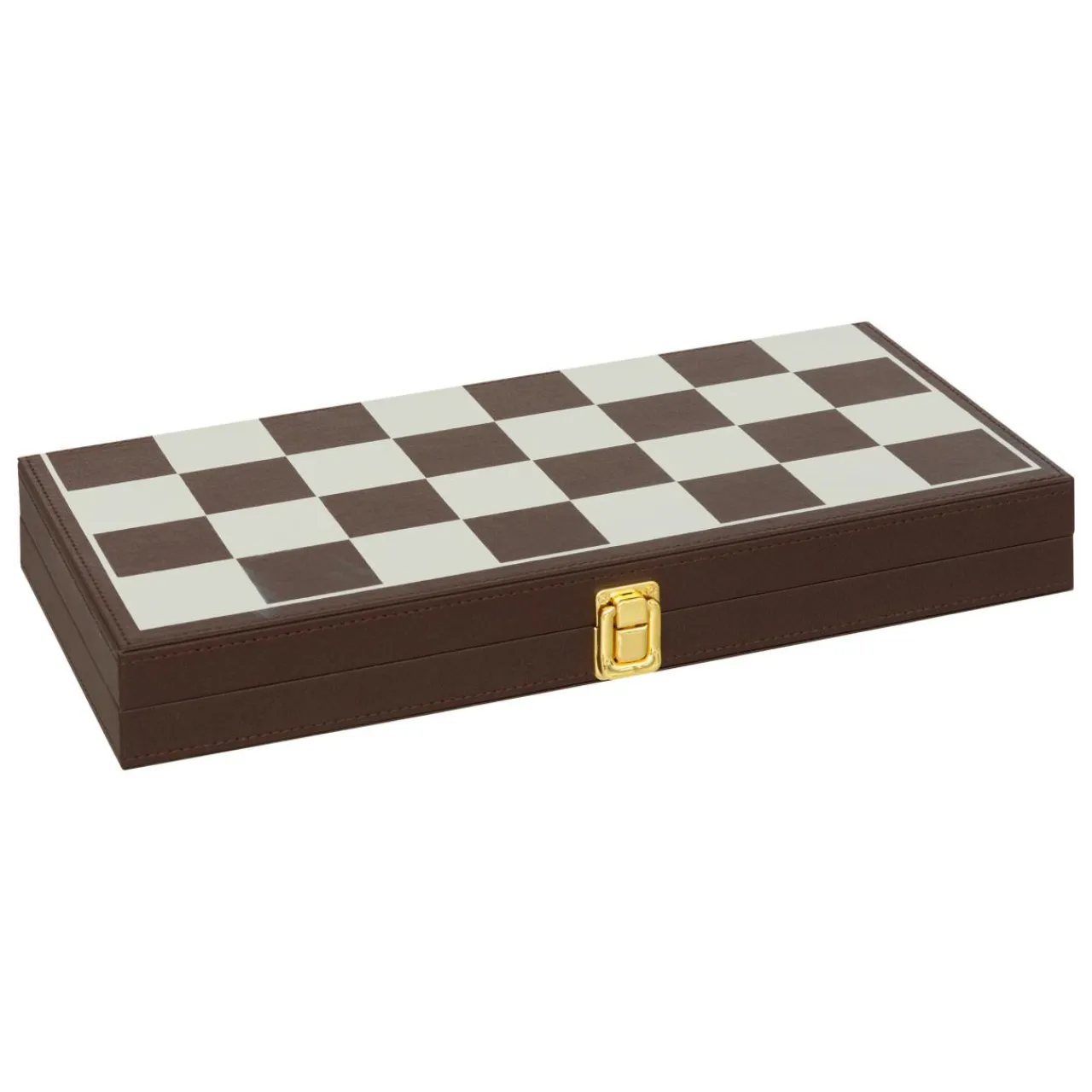 Atmosphera, cru017dateur d'intu017drieur Coffret jeux Backgammon / Echec bois (40 cm) Jule Marron Online