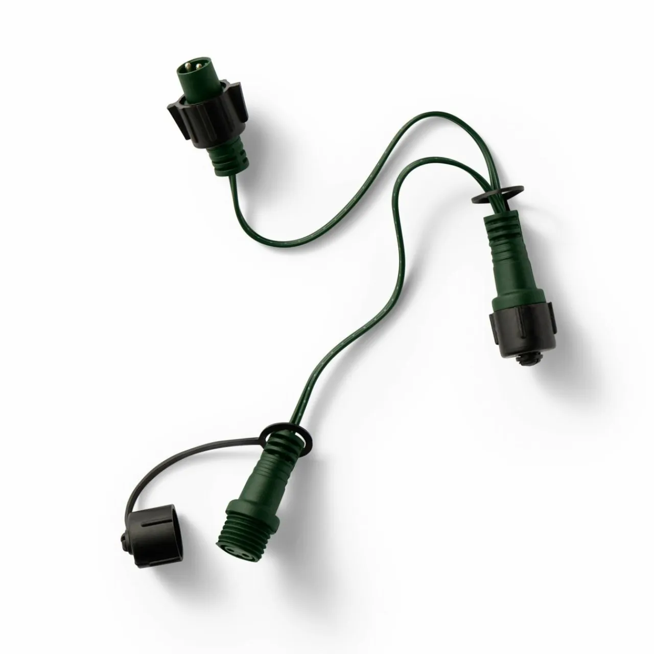 KAEMINGK Connecteur câble vert 3 guirlandes système LED Raccordable Outlet