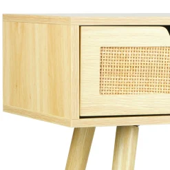 OSTARIA Console 2 tiroirs bois (H72 cm) Amélia Beige Discount