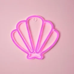 OSTARIA Coquillage lumineux néon enfant (H20 cm) Rose New
