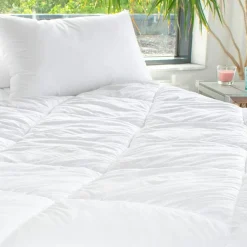 EMINZA Couette Chaude (140 x 200 cm) Microfibre Lavable à 95°C he Blanc