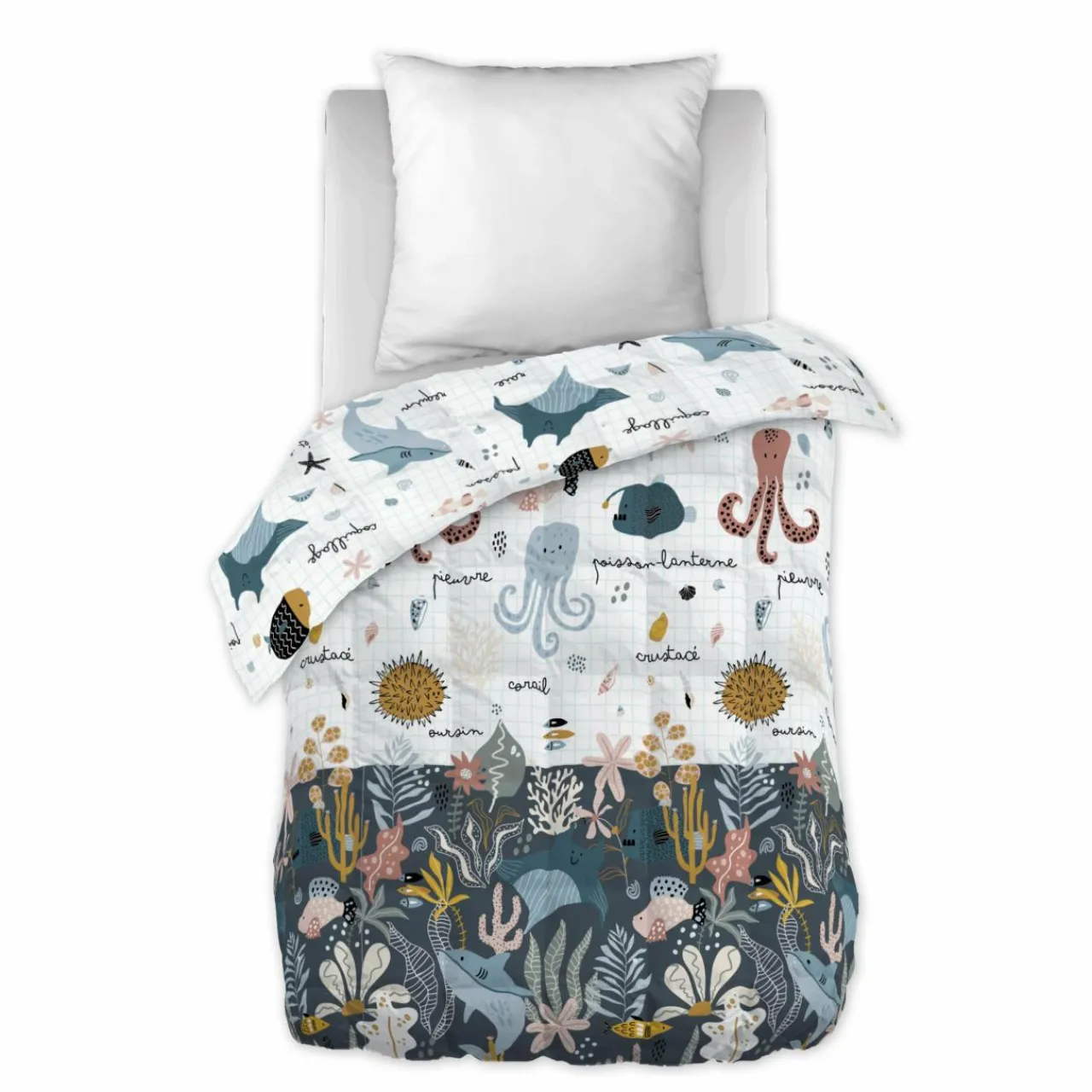 L'EFFET PAPILLON Couette imprimée enfant (140 x 200 cm) Octopia Multicolore Sale
