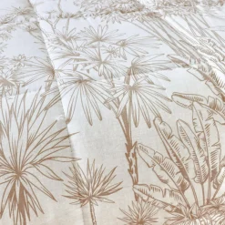 EMINZA Couette imprimée et deux taies d'oreiller coton (200 x 200 cm) Lara Marron Clearance
