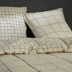 L'EFFET PAPILLON Couette imprimée et une taie d'oreiller (140 x 200 cm) Carrie Beige Best