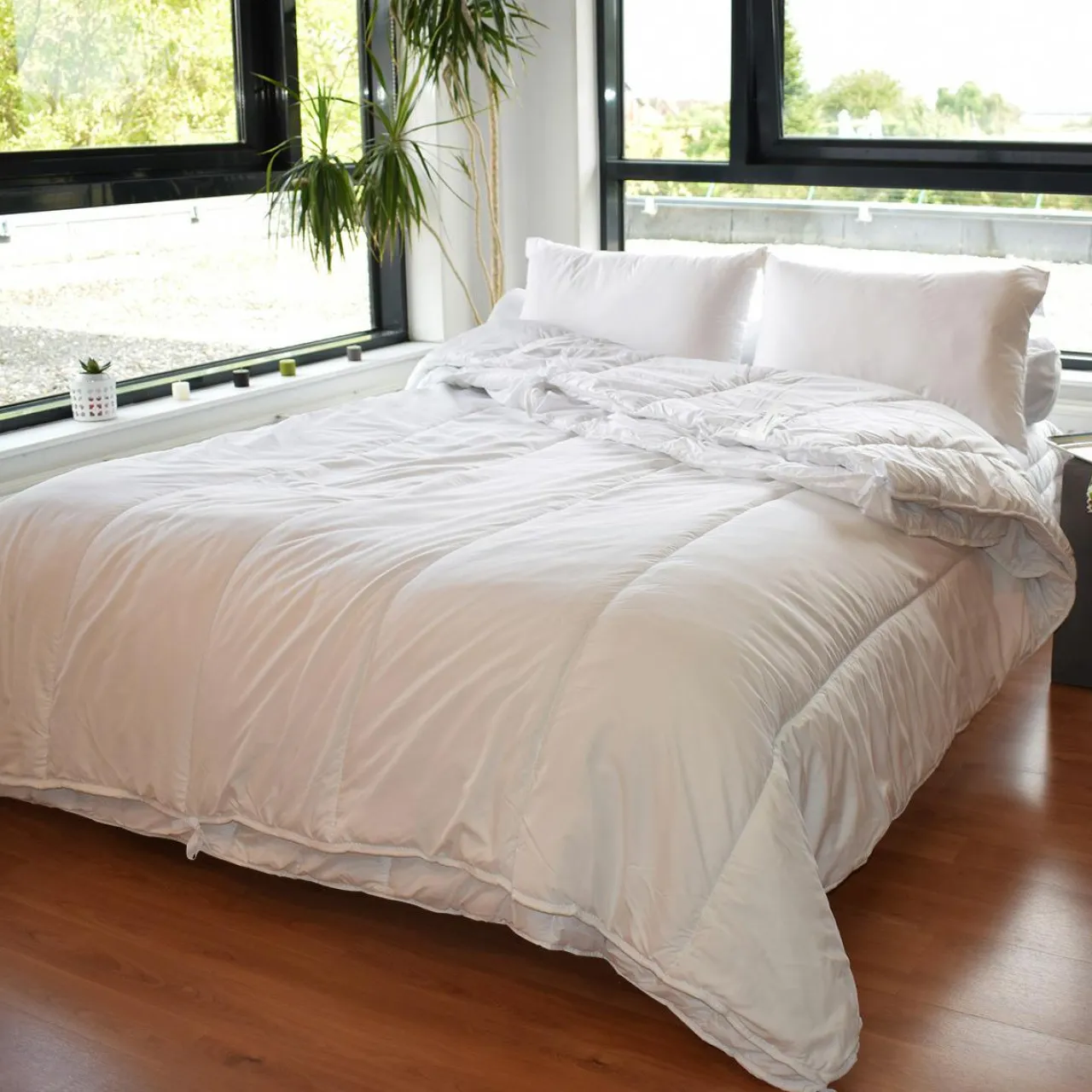 EMINZA Couette (240 x 220 cm) 4 Saisons he Blanc Outlet