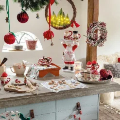 KAEMINGK Couronne de Noël Baies (D40 cm) givrée Rouge Clearance
