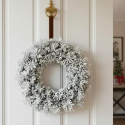 EMINZA Couronne de Noël (D50 cm) Edmonton Vert enneigé Sapin enneigé Online