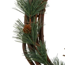 JJA Couronne de Noël (D33 cm) Welcome Hérisson Marron Discount