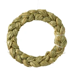 KAEMINGK Couronne de Noël en paille (D30 cm) Tréssée à décorer Naturel