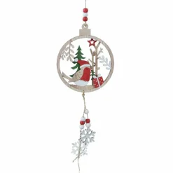 KAEMINGK Couronne de sapin à suspendre (H30 cm) Lois Multicolore Outlet