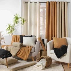 douceur d'intu017drieur Coussin bas de porte bouclette (80 x 10 cm) Wooly Beige Sale