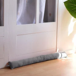 ENJOY HOME Coussin bas de porte coton recyclé (80 x 8 cm) Dune Gris clair Sale