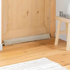 douceur d'intu017drieur Coussin bas de porte flanelle (80 x 10 cm) Flanela Beige Clearance