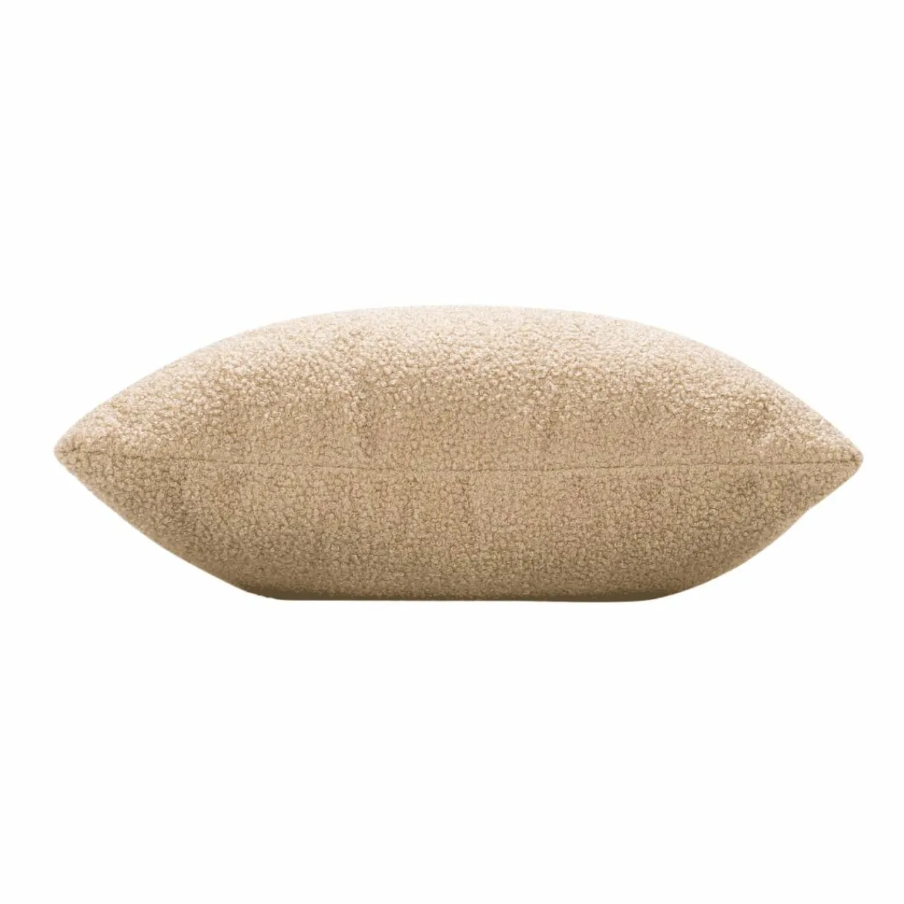 douceur d'intu017drieur Coussin carré bouclette (45 cm) Wooly Beige Best