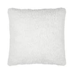 STOF Coussin carré bouclette (45 x 45 cm) Grignon Ecru