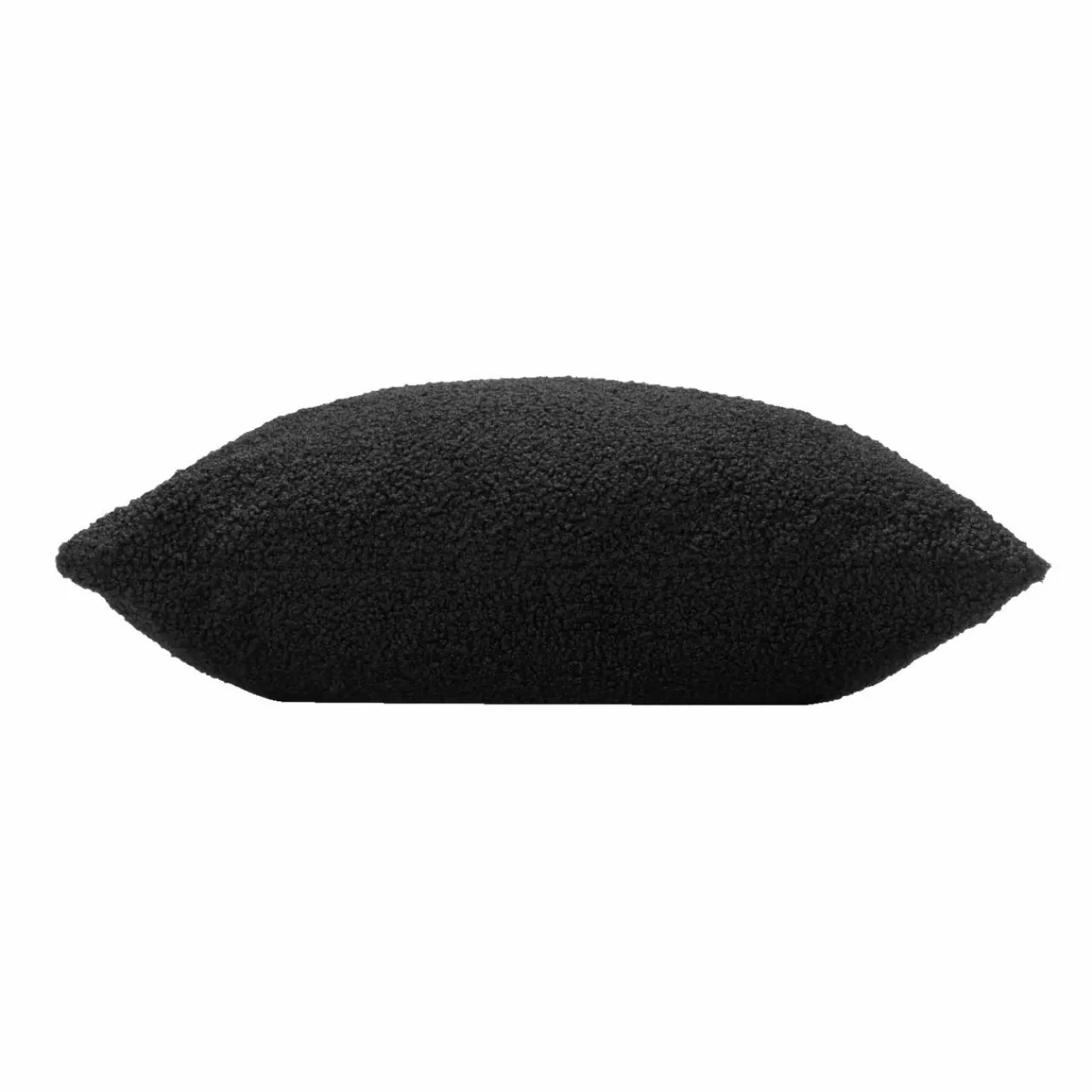 DOUCEUR D'INTERIEUR Coussin carré bouclette (45 x 45 cm) Wooly Noir New