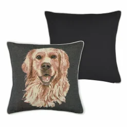 LOVELY CASA Coussin carré (40 cm) Choupy Gris Anthracite Sale