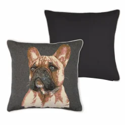 LOVELY CASA Coussin carré (40 cm) Choupy Gris ardoise Outlet