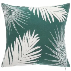 ATMOSPHERA Coussin carré (40 cm) Feuilles Vert Best