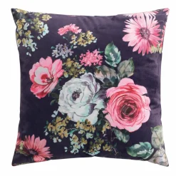 DOUCEUR D'INTERIEUR Coussin carré (45 cm) Flower life Prune Best