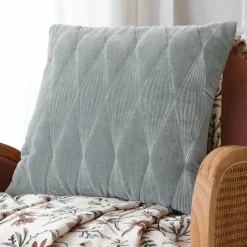 LOVELY CASA Coussin carré (40 cm) Naomie Vert Jade Outlet