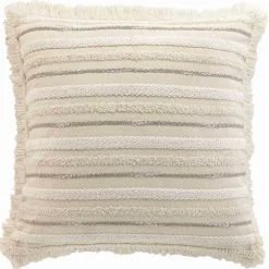 douceur d'intu017drieur Coussin carré coton tissé (60 x 60 cm) Atlas Beige Online