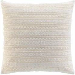 douceur d'intu017drieur Coussin carré coton tissé (60 x 60 cm) Ilies Beige Hot