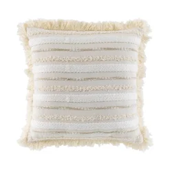 douceur d'intu017drieur Coussin carré coton (40 x 40 cm) Atlas Beige New