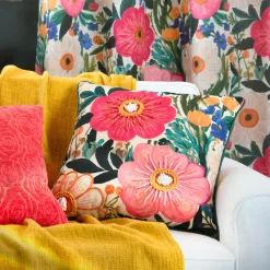 STOF Coussin carré coton (45 x 45 cm) Betty Multicolore Outlet