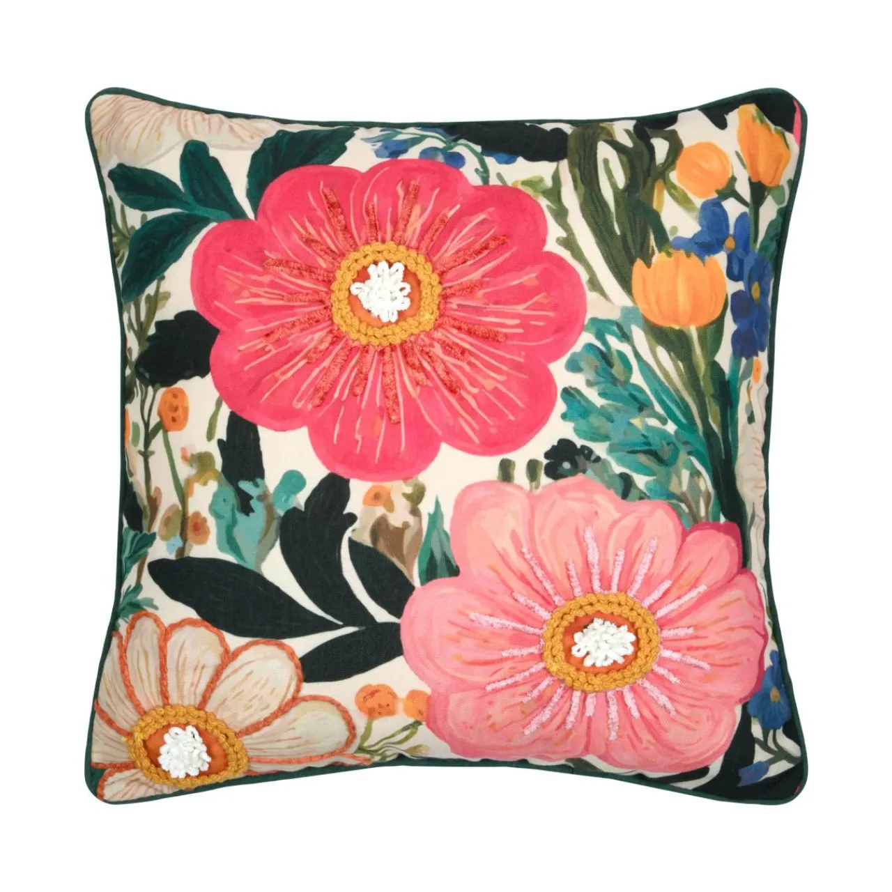 STOF Coussin carré coton (45 x 45 cm) Betty Multicolore Outlet