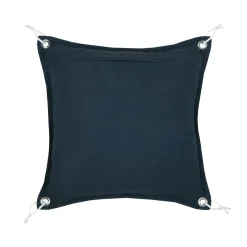 STOF Coussin carré coton (50 x 50 cm) Bordemer Bleu marine Sale
