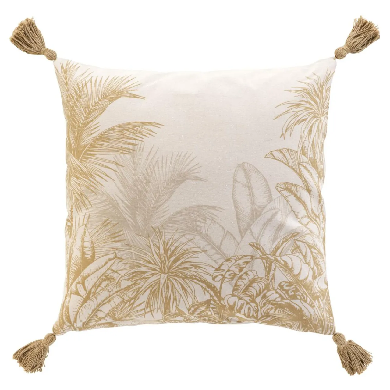 douceur d'intu017drieur Coussin carré coton (45 x 45 cm) Dune Ecru Online