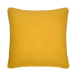 STOF Coussin carré coton (50 x 50 cm) Emmy Jaune moutarde Best