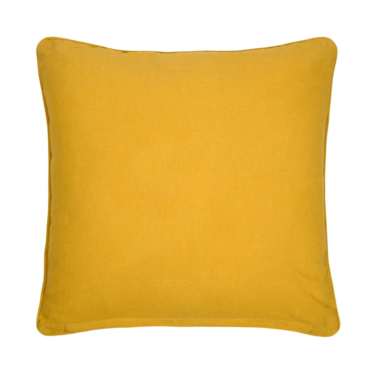 STOF Coussin carré coton (50 x 50 cm) Emmy Jaune moutarde Best