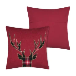STOF Coussin carré coton (45 x 45 cm) Finna Rouge Online