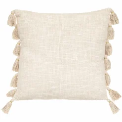 ATMOSPHERA Coussin carré coton (50 x 50 cm) Gypsy Ivoire Beige Sale