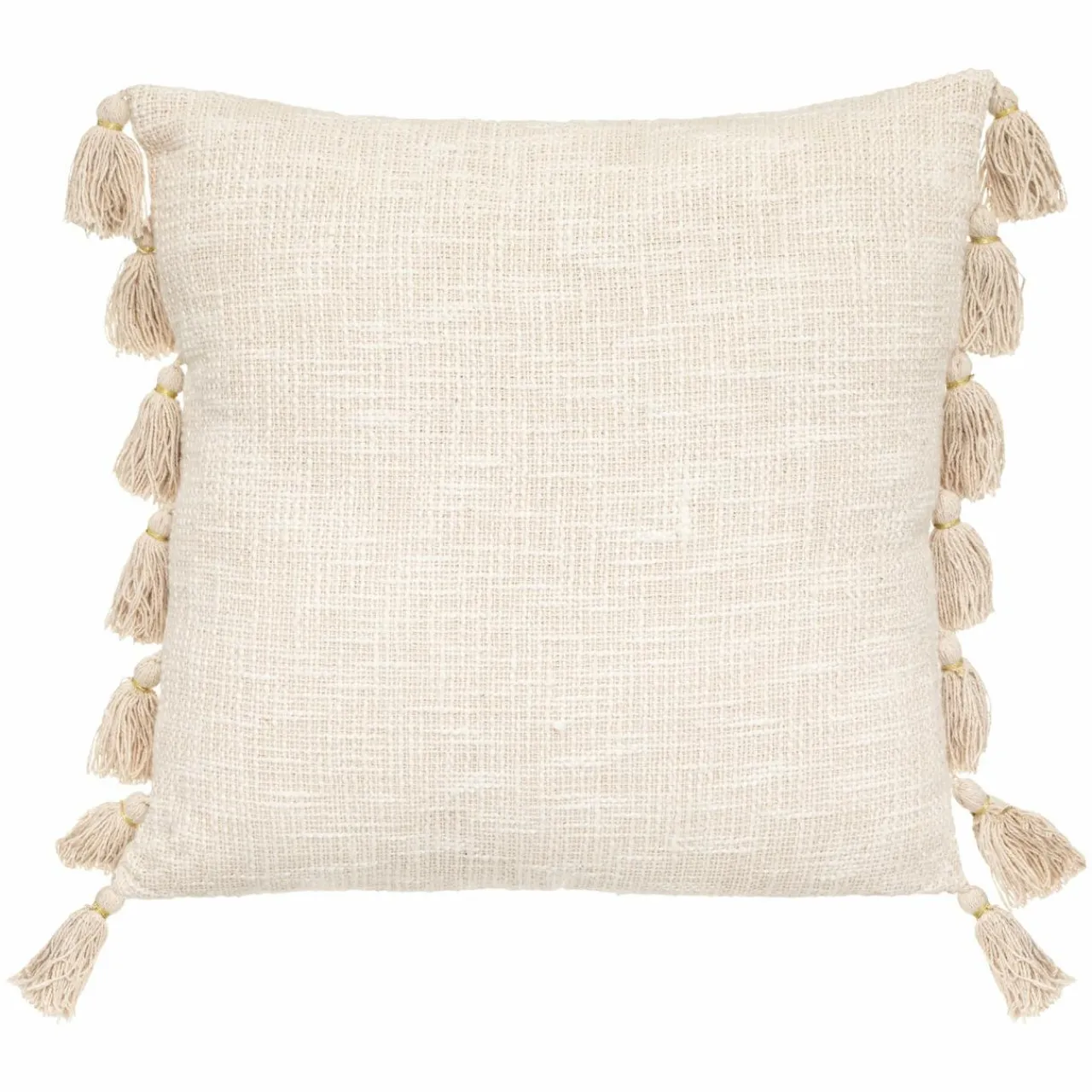 ATMOSPHERA Coussin carré coton (50 x 50 cm) Gypsy Ivoire Beige Sale