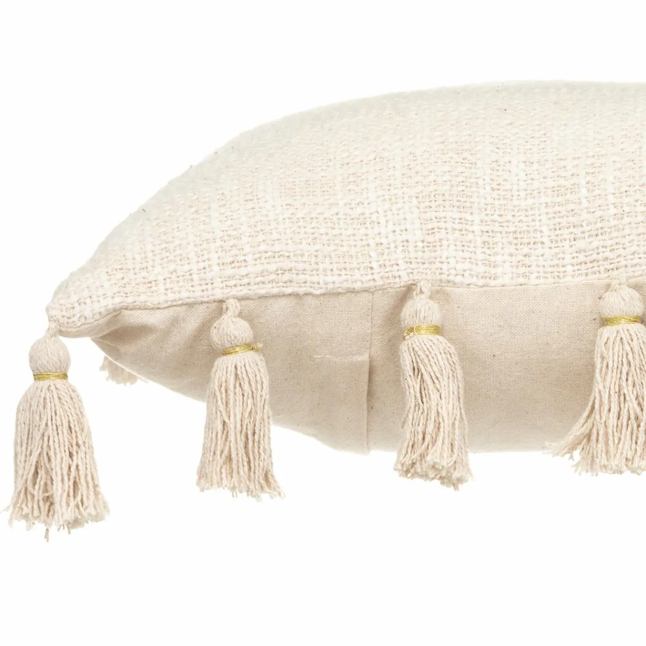 ATMOSPHERA Coussin carré coton (50 x 50 cm) Gypsy Ivoire Beige Sale