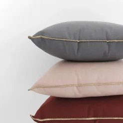 ENJOY HOME Coussin carré coton (40 x 40 cm) Harmony grenat Rouge Discount