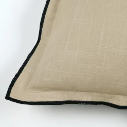 STOF Coussin carré coton (45 x 45 cm) Helios Ecru