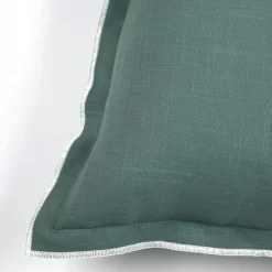STOF Coussin carré coton (45 x 45 cm) Helios Vert Hot