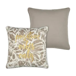 STOF Coussin carré coton (40 x 40 cm) Hemera Taupe Clearance